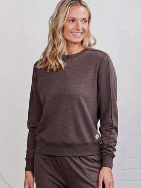 Tasc Brown Stadium French Terry Sweatshirt Sz.L NWT